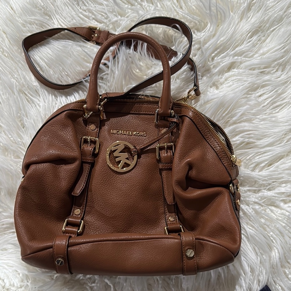 Michael Kors Brown Leather Satchel
